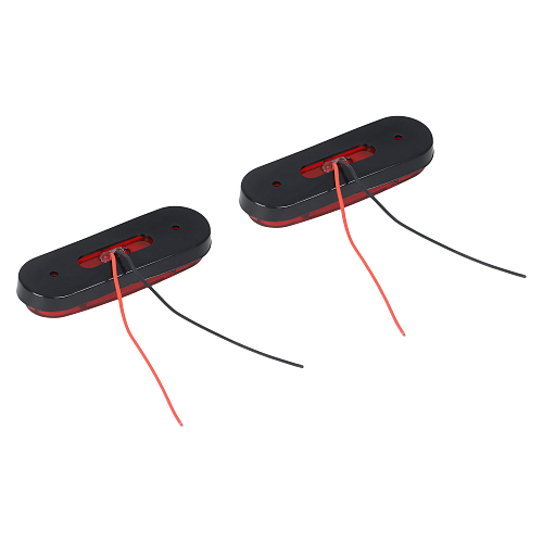 Огонь габаритный светодиодный, 12/24В, красный, комплект 2 шт.