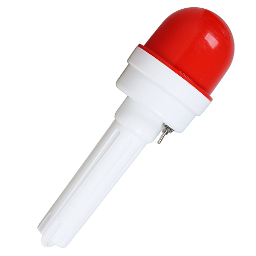 Фонарь сигнальный светодиодн. ФС-4.1,215/85 мм для дорожных конусов/вех/барьер.,столб., пластик, красный
