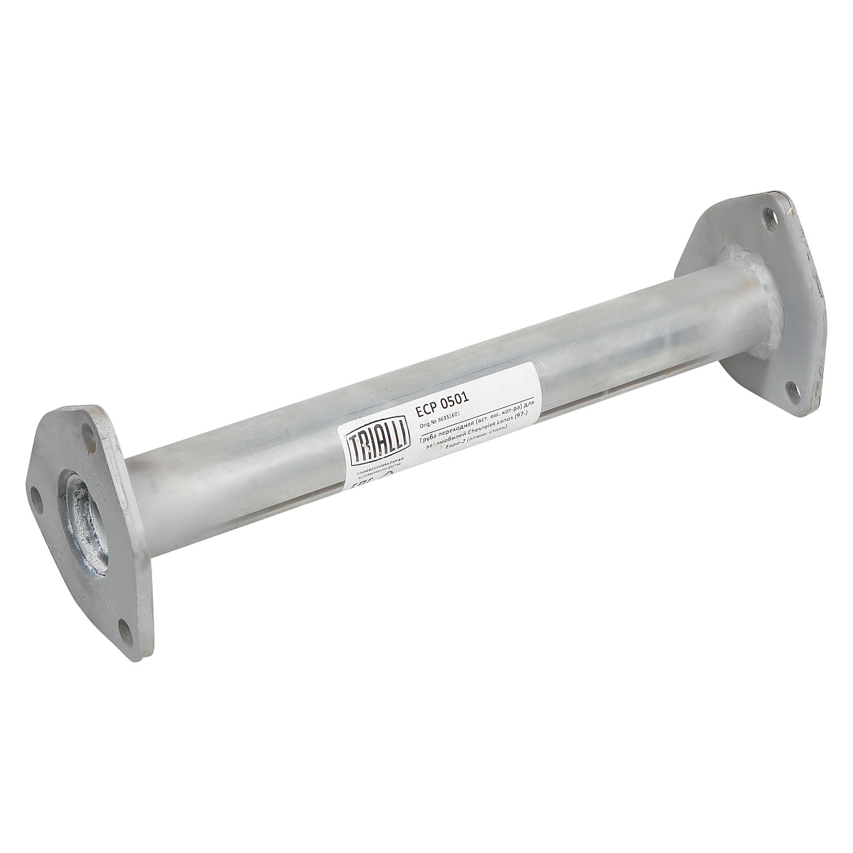 Труба переходная (вставка вместо катализатора) для автомобилей Chevrolet/Daewoo Lanos (97-) Евро-2 (алюминизированная сталь)