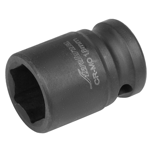 Головка ударная торцевая 1/2"DR шестигранная 18мм, L=38мм