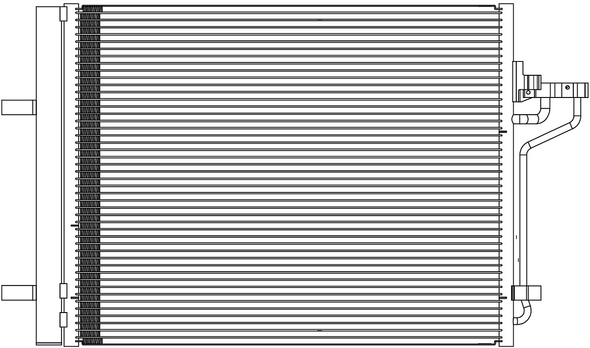 Радиатор кондиционера для автомобилей Kuga (12-) 1.6T/2.0TD