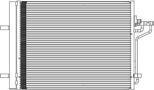 Радиатор кондиционера для автомобилей Kuga (12-) 1.6T/2.0TD