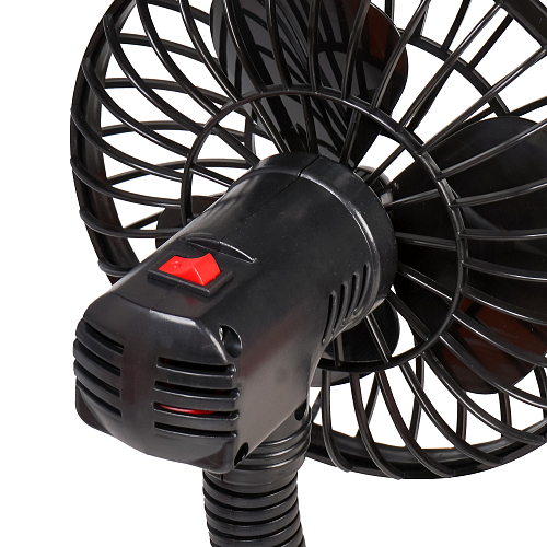 Вентилятор в салон 12,5см 12В, гибкая штанга, в прикуриватель