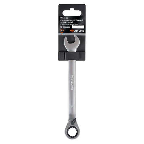 Ключ комбинированный трещоточный с переключателем 14мм PRO, пласт.подвес