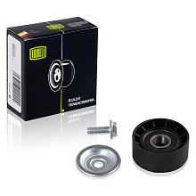 Ролик приводного ремня для автомобилей Renault Logan (04-) 1.4i/1.6i 8V (с ГУР и с кондиционером) (только ролик натяжителя)