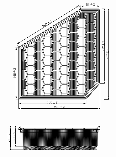 Фильтр воздушный для автомобилей Fiat Ducato (06-) 2.3D