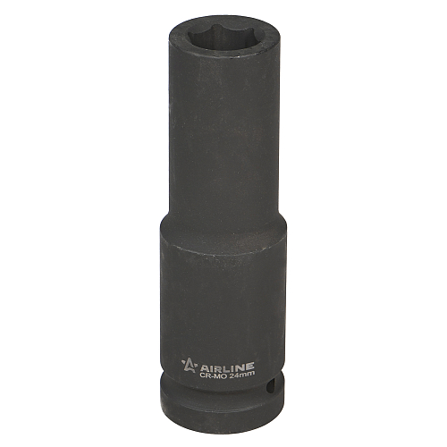 Головка ударная торцевая 1"DR шестигранная 24мм, L=160мм