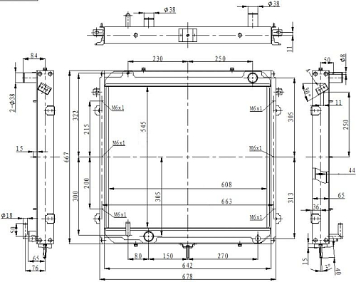 Радиатор охлаждения для автомобилей ГАЗон Next Cummins