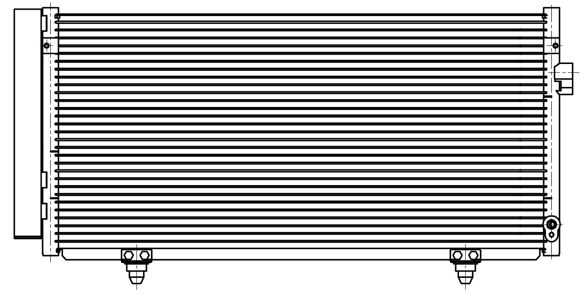 Радиатор кондиционера для автомобилей Forester S12 (08-) 2.0i/2.5i