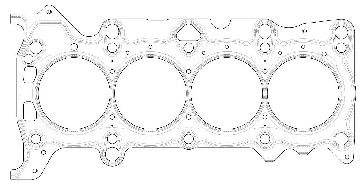 Прокладка ГБЦ для а/м Mazda CX-5 (11-)/6 (12-)/CX-30 (20-) 2.0i [PE-VPS;PEY5;PEY7]