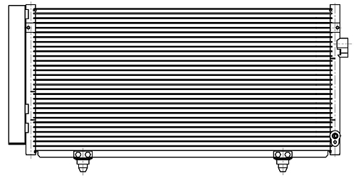 Радиатор кондиционера для автомобилей Forester S12 (08-) 2.0i/2.5i