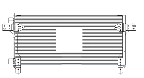 Радиатор кондиционера для автомобилей TGA (02-)/TGS (07-)/TGX (07-)