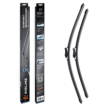 Щетки стеклоочистителя комплект 630/550мм (25"/22") бескаркасные с креплением "Push Button 16 мм", 2 штуки МП-серия