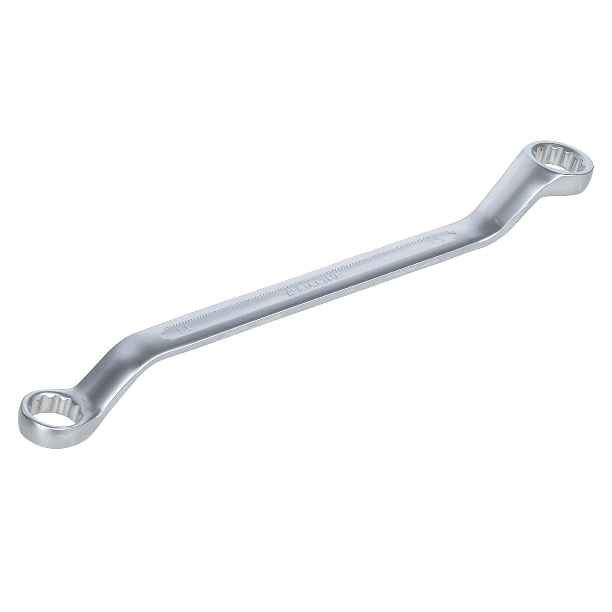 Ключ накидной с изгибом 14х15мм PRO, пласт.подвес