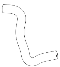 Патрубок охл. для а/м Toyota Camry (06-) 2.4i AT [2AZ-FE] нижн. (EPDM, 1 шт.)