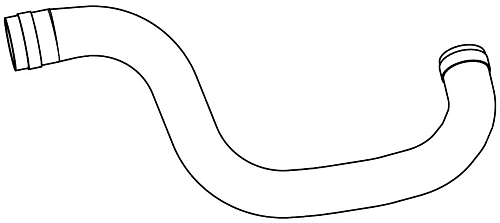 Патрубок охл. для а/м Hyundai Getz (02-) 1.1i MT верх. (EPDM,1шт.)