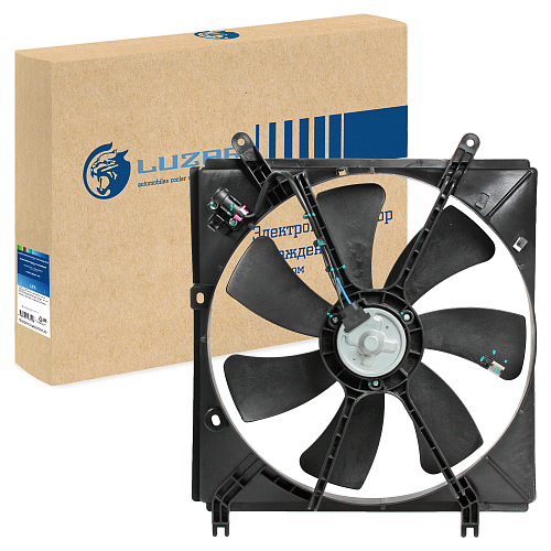 Электровентилятор охлаждения для автомобилей Chery Tiggo (T11) (05-) (с кожухом)