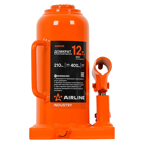 Домкрат бутылочный сварной 12т 210-400мм INDUSTRY