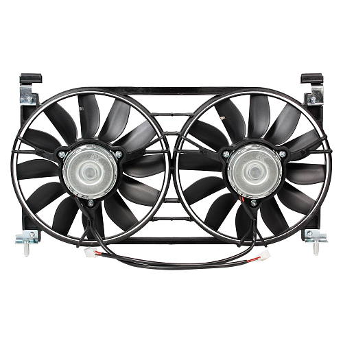 Электровентилятор охлаждения для автомобилей 2121, 2131, 21213, 21214 Нива (2 вент.) (с кожухом) (тип Венто)