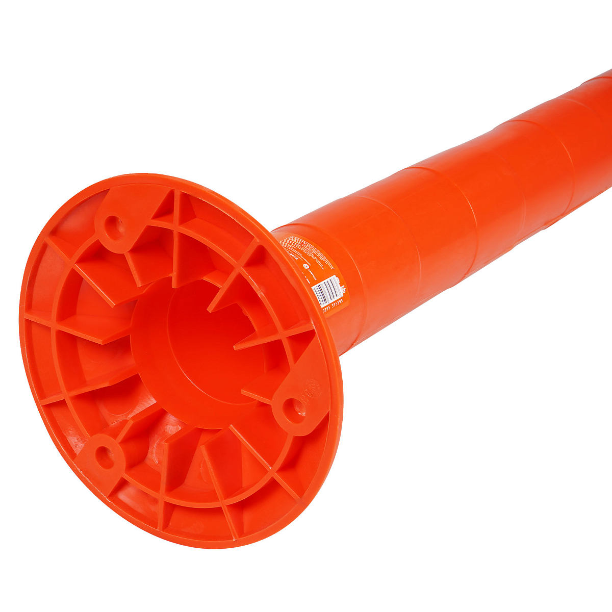 Столбик парковочный 1000мм, 3 световозвр.полосы, анкерн.креп., пластик, оранжевый