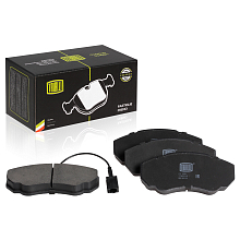 Колодки тормозные дисковые передние для автомобилей Fiat Ducato (RUS) (02-) 140x66мм (в комплекте с датчиком)