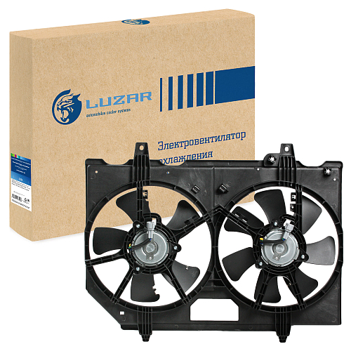 Электровентилятор охлаждения для автомобилей Nissan X-Trail (T30) (01-) 2.0i/2.5i (2 вент.) (с кожухом)