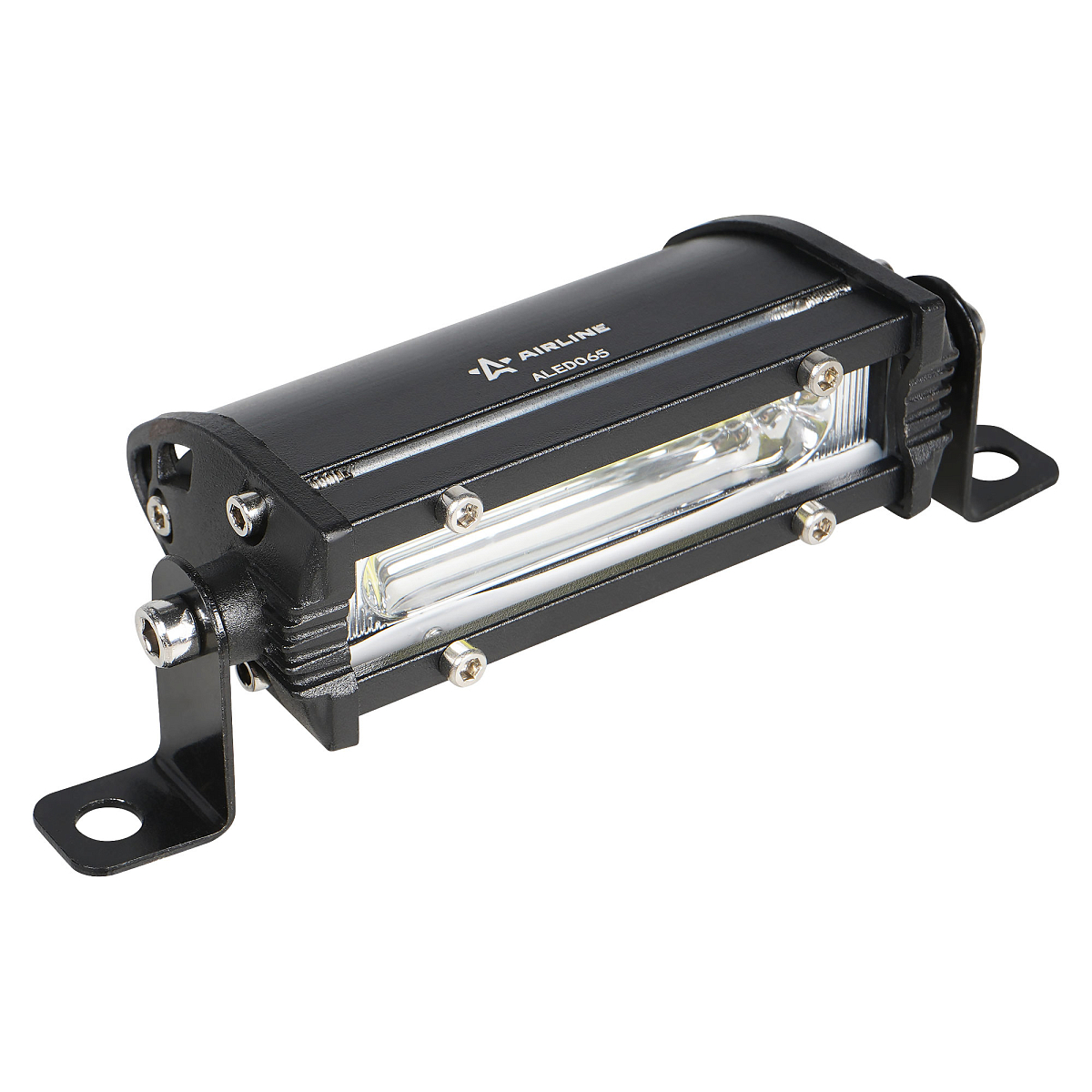 Фара светодиодная (балка) однорядная, 1COB (12LED), дальний свет, 6Вт, 108x30x47мм, 12/24В