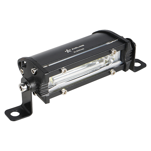 Фара светодиодная (балка) однорядная, 1COB (12LED), дальний свет, 6Вт, 108x30x47мм, 12/24В