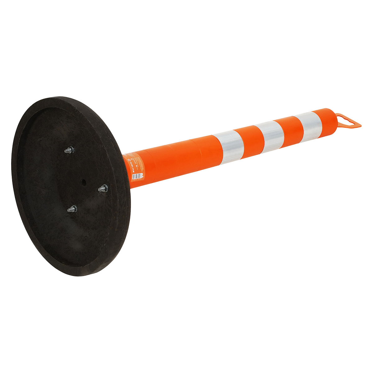 Столбик парковочный 750мм(СПУ) 3 световозвр.полосы, переносной с утяжел., пластик,оранж.