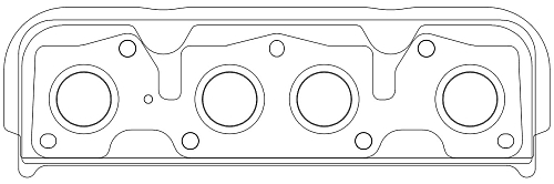 Прокладка коллектора для а/м Лада Largus (12-)/Renault Logan (04-) 1.6i [K7J; K7M] (выпуск.)