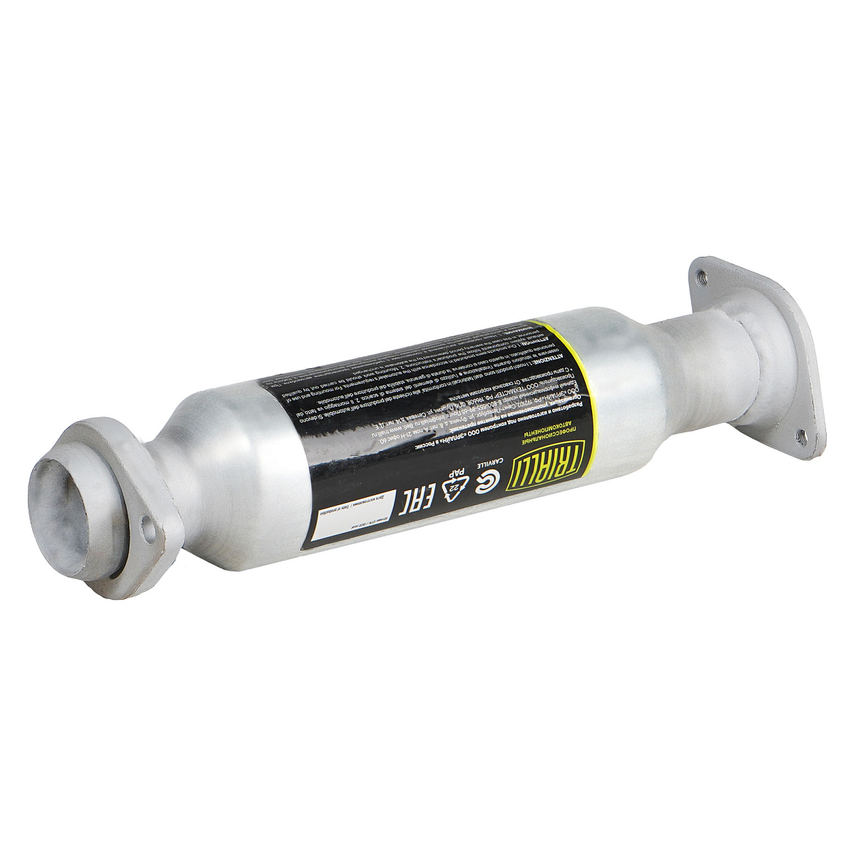 Труба переходная (вставка вместо катализатора) для автомобилей Лада 2110 со стронгером (алюминизированная сталь)