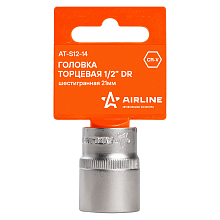 Головка торцевая 1/2"DR шестигранная 21мм, L=38мм пласт.подвес