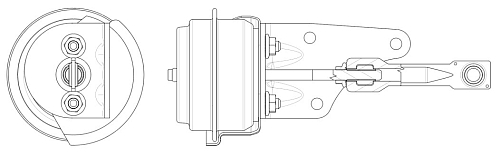Актуатор турбокомпрессора для а/м Mercedes-Benz Sprinter (00-) [OM 611] (тип GT1852V)