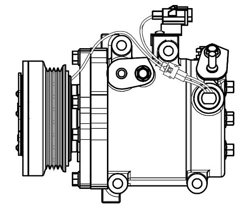 Компрессор кондиционера для автомобилей SX4 (06-) 1.6i