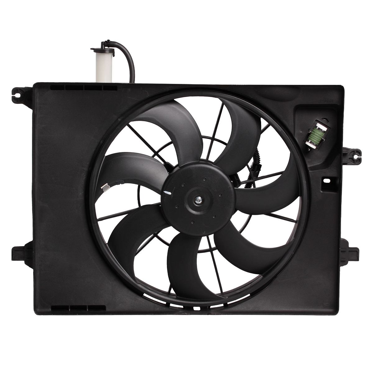 Электровентилятор охлаждения для автомобилей Hyundai Creta (16-) 1.6i/2.0i (с кожухом и резист.)