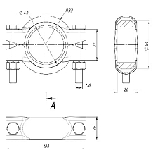 Хомут глушителя кольцевой для автомобилей Лада Kalina/Priora