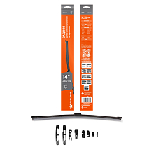 Щетка стеклоочистителя 350 мм (14") задняя бескаркасная, 8 адаптеров