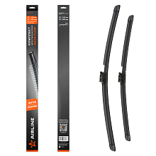 Щетки стеклоочистителя комплект (2шт.) 630/580мм (25"/23") бескаркасные с подачей воды и подогревом для а/м Mercedes S W222 (13-)