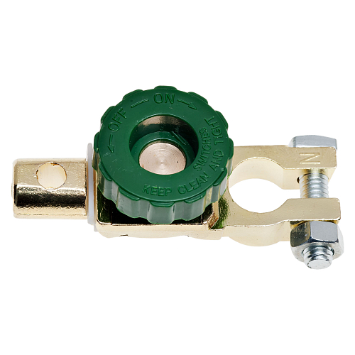 Клемма АКБ с выключателем массы (минусовая) цинк до 50мм кв.