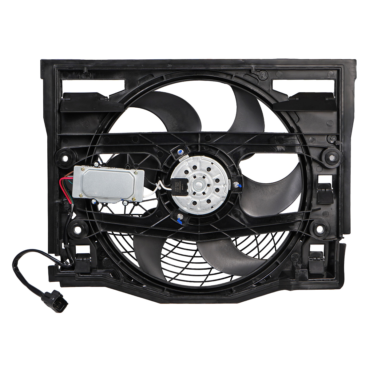 Электровентилятор кондиционера для автомобилей BMW 3 (E46) (98-) (с кожухом)