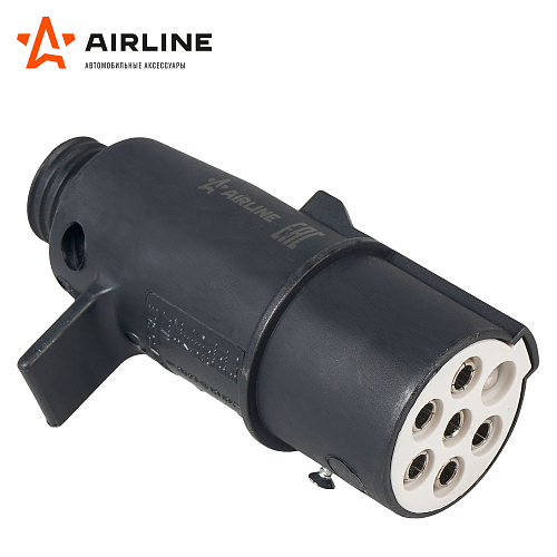 Вилка прицепа/тягача 24В тип-S 7 контактов пластик (пружина)