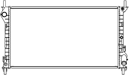 Радиатор охлаждения для а/м Ford Transit Connect (02-)/Tourneo Connect (02-) 1.8i/1.8D