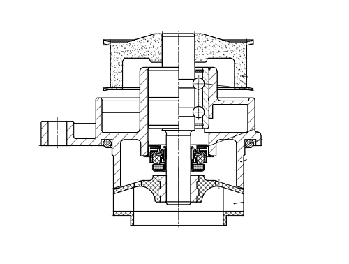 Насос водяной для автомобилей VW Golf III (91-) 1.4i/1.6i (шкив 27зуб.)