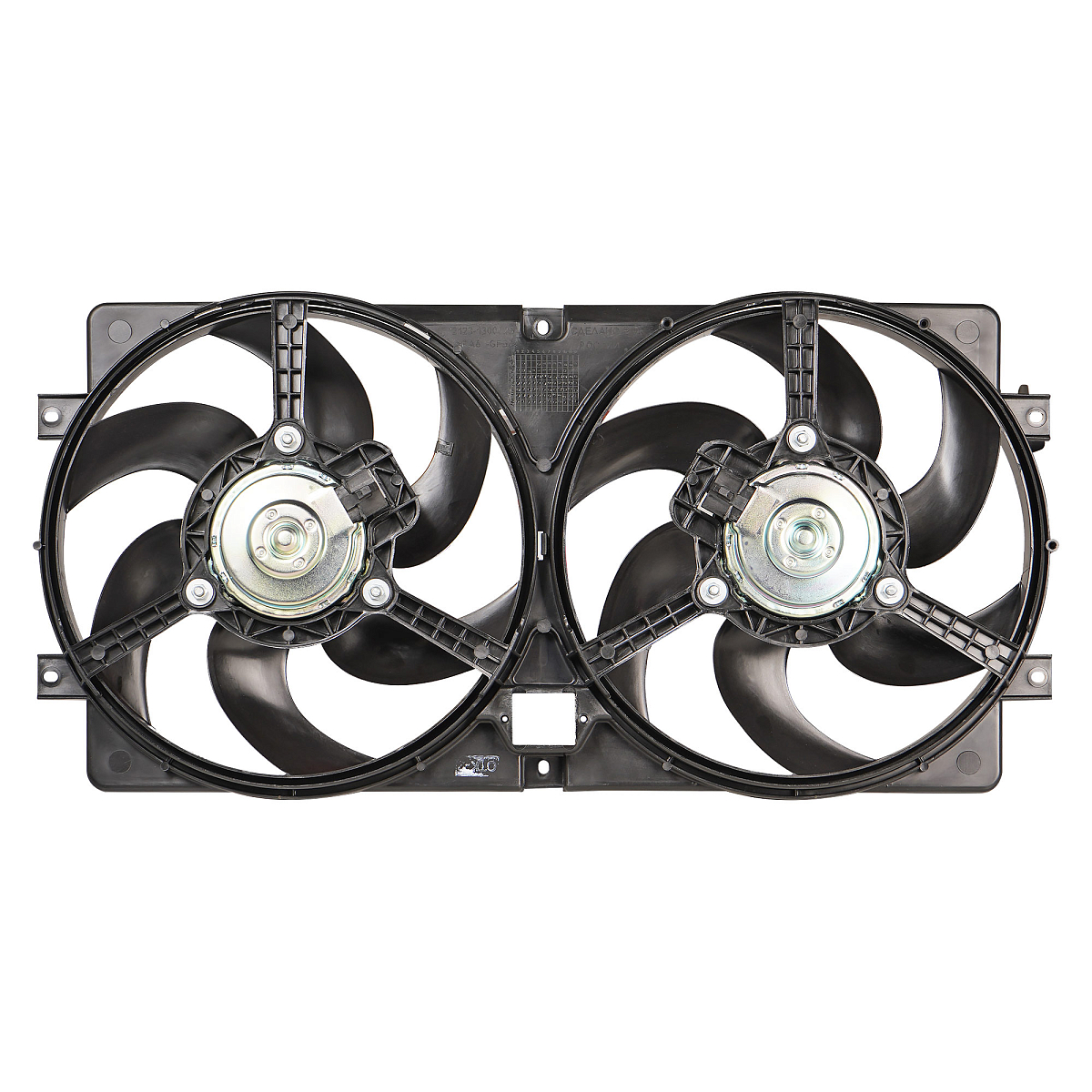 Электровентилятор охлаждения для автомобилей Лада 2123 Chevrolet Niva (2 вентилятора) (с кожухом, без резистора)