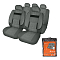 Чехлы для сидений универсальные "MONRO", 11 пред., повыш. комфорт, велюр, темно-сер.
