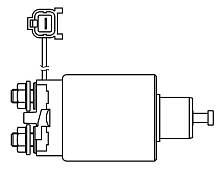 Реле втягивающее стартера для автомобилей Nissan Patrol (10-) 5.6i