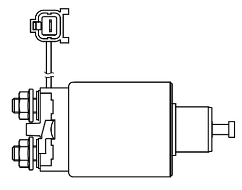 Реле втягивающее стартера для автомобилей Nissan Patrol (10-) 5.6i