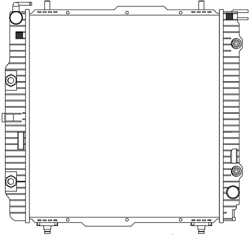 Радиатор охлаждения для автомобилей Mercedes-Benz G (W463) (90-)