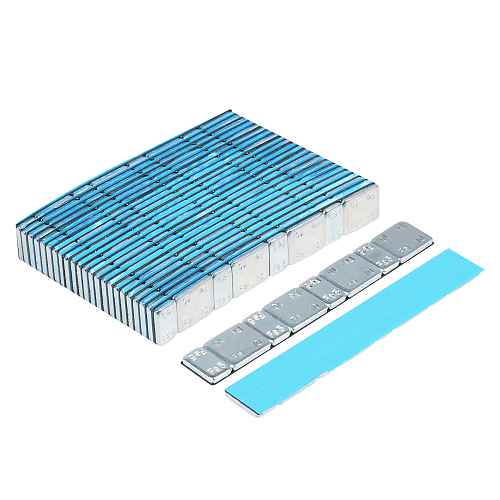 Груз балансировочный самоклеящийся стальной 4*5гр/4*10гр, 50 шт., с лайнером