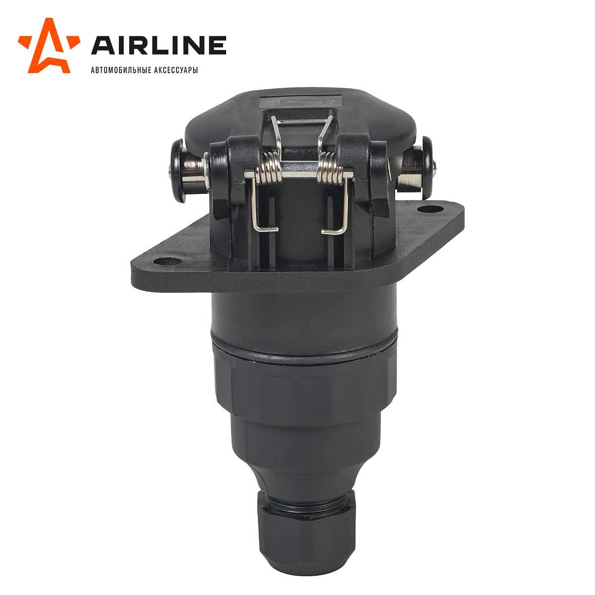 Розетка прицепа/тягача 24В 15 контактов пластик (гайка)